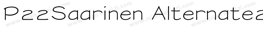 P22Saarinen Alternate2字体转换